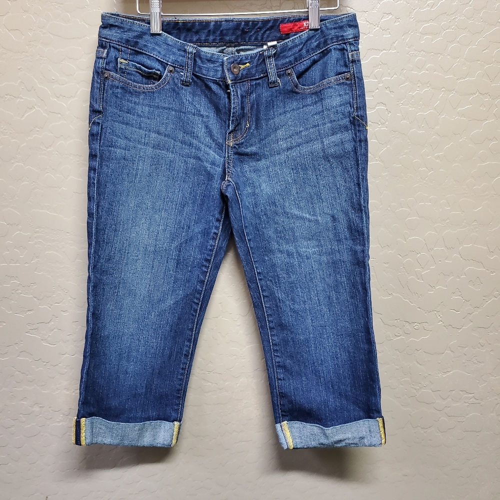 X2 Quality Denim Women’s Cropped Capri Blu